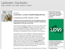 Tablet Screenshot of lackluster.org
